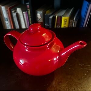 World Market Classic Red Teapot